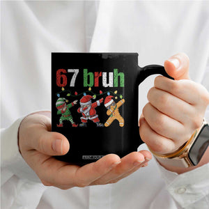 67 Christmas Coffee Mug Funny Six Seven Bruh Dabbing Santa Meme Pajamas TS10 Print Your Wear
