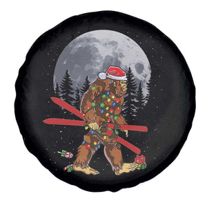 Santa Bigfoot Christmas Spare Tire Cover Funny Sasquatch Skiing Snowboard Ski Lover Skier TS10 Print Your Wear