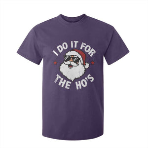 I Do It For The Ho's T Shirt For Kid Funny Inappropriate Santa Christmas TS10 Purple Print Your Wear