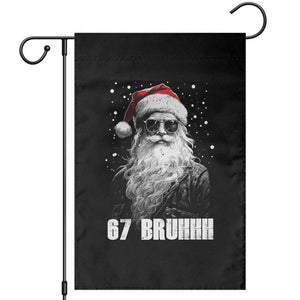 Cool Santa Claus Six Seven 67 Meme Garden Flag Funny 6 7 Gen Alpha Slang Viral Meme TS10 Black Print Your Wear