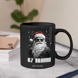 Cool Santa Claus Six Seven 67 Meme Coffee Mug Funny 6 7 Gen Alpha Slang Viral Meme TS10 Print Your Wear