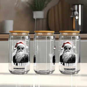 Cool Santa Claus Six Seven 67 Meme Glass Can Funny 6 7 Gen Alpha Slang Viral Meme TS10 Print Your Wear