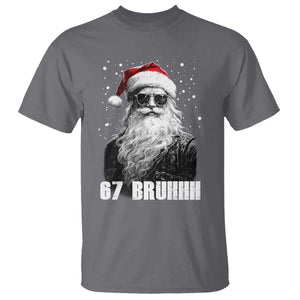 Cool Santa Claus Six Seven 67 Meme T Shirt Funny 6 7 Gen Alpha Slang Viral Meme TS10 Charcoal Print Your Wear