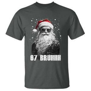 Cool Santa Claus Six Seven 67 Meme T Shirt Funny 6 7 Gen Alpha Slang Viral Meme TS10 Dark Heather Print Your Wear