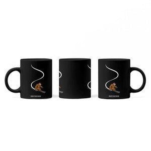 Christmas Bigfoot Skiing Coffee Mug Funny Santa Sasquatch Ski Lover Mountain Skier Winter Sports TS10 Print Your Wear