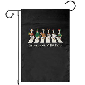 Funny Christmas Goose Garden Flag Festive Goose On The Loose Xmas Meme TS10 Black Print Your Wear