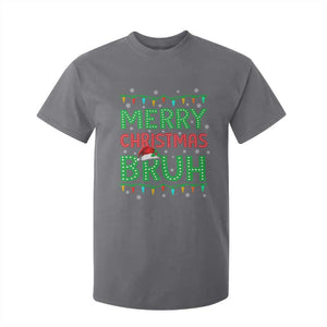 Merry Christmas Bruh T Shirt For Kid Meme Funny Saying Bro Greeting TS10 Charcoal Print Your Wear