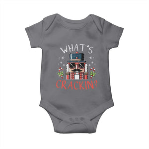 Christmas Nutcracker Baby Onesie Whats Crackin Funny Xmas TS10 Charcoal Print Your Wear
