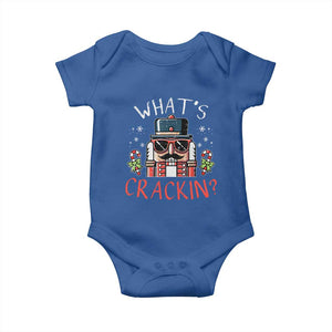 Christmas Nutcracker Baby Onesie Whats Crackin Funny Xmas TS10 Royal Blue Print Your Wear