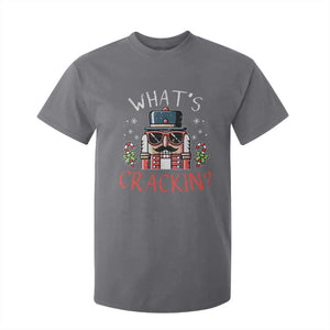 Christmas Nutcracker T Shirt For Kid Whats Crackin Funny Xmas TS10 Charcoal Print Your Wear