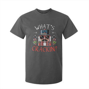 Christmas Nutcracker T Shirt For Kid Whats Crackin Funny Xmas TS10 Dark Heather Print Your Wear