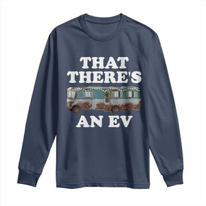 Christmas Movie Long Sleeve Shirt That There's An RV Christmas Vacation Xmas Lights TS10 Navy Print Your Wear