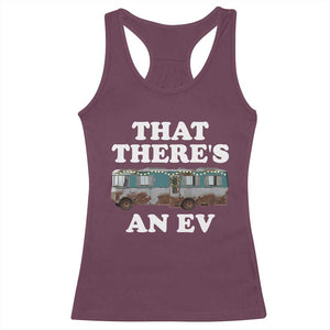 Christmas Movie Racerback Tank Top That There's An RV Christmas Vacation Xmas Lights TS10 Maroon Print Your Wear