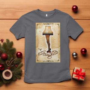 Funny Christmas Movie T Shirt Fragile Leg Lamp TS10 Charcoal Print Your Wear