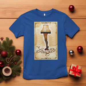 Funny Christmas Movie T Shirt Fragile Leg Lamp TS10 Royal Blue Print Your Wear