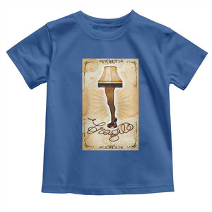 Funny Christmas Movie Toddler T Shirt Fragile Leg Lamp TS10 Royal Blue Print Your Wear