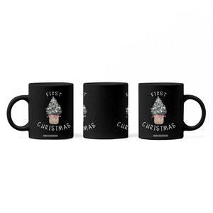 My First Christmas Coffee Mug Baby's First Holiday Xmas Tree Bow TS10 Print Your Wear