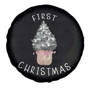 My First Christmas Spare Tire Cover Baby's First Holiday Xmas Tree Bow TS10 Print Your Wear