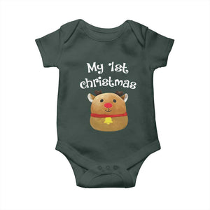 Baby First Christmas Outfit Baby Onesie Cute Reindeer Santa Boys Girls TS10 Print Your Wear