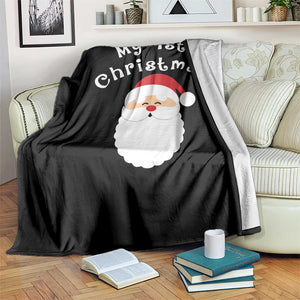 My First Christmas Throw Blanket Baby's First Holiday Xmas Santa TS10 Print Your Wear