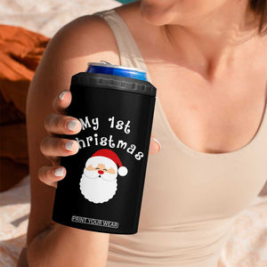 My First Christmas 4 in 1 Can Cooler Tumbler Baby's First Holiday Xmas Santa TS10 Print Your Wear