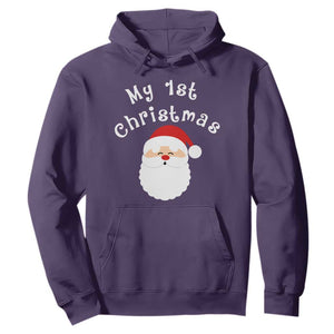 My First Christmas Hoodie Baby's First Holiday Xmas Santa TS10 Purple Print Your Wear