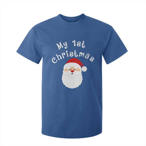 My First Christmas T Shirt For Kid Baby's First Holiday Xmas Santa TS10 Royal Blue Print Your Wear
