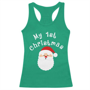 My First Christmas Racerback Tank Top Baby's First Holiday Xmas Santa TS10 Irish Green Print Your Wear