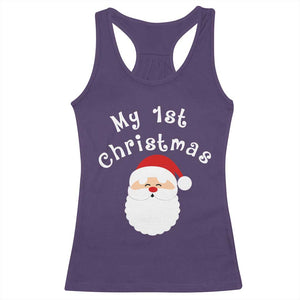 My First Christmas Racerback Tank Top Baby's First Holiday Xmas Santa TS10 Purple Print Your Wear