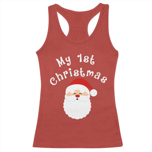 My First Christmas Racerback Tank Top Baby's First Holiday Xmas Santa TS10 Red Print Your Wear