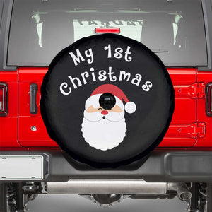 My First Christmas Spare Tire Cover Baby's First Holiday Xmas Santa TS10 Black Print Your Wear