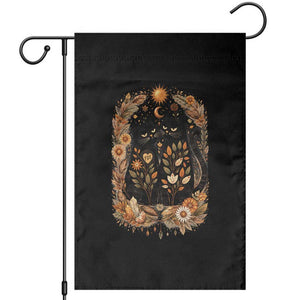 Subtle FDT Garden Flag Vintage Flower Black Cat Social Activist TS10 Black Print Your Wear
