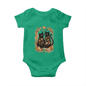 Subtle FDT Baby Onesie Vintage Flower Black Cat Social Activist TS10 Irish Green Print Your Wear