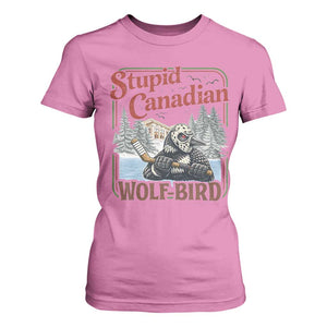 Stupid Canadian Wolf Bird T Shirt For Women Vintage Heated Hookey Loon Meme TS10 Azalea Print Your Wear