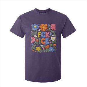Fck Ice T Shirt For Kid Funny Boho Floral Resist Retro Pro Immigration TS10 Purple Print Your Wear