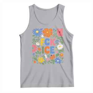 Fck Ice Tank Top Funny Boho Floral Resist Retro Pro Immigration TS10 Athletic Heather Print Your Wear