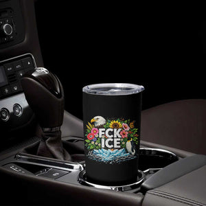 Fck Ice Tumbler Cup Retro Floral FDT Protest Satirical Graphic TS10 Print Your Wear