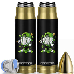 Baseball Drip Icecream Bullet Tumbler Youth Boy St Patricks Day Shamrock Green TS10 Black Print Your Wear