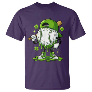 Baseball Drip Icecream T Shirt Youth Boy St Patricks Day Shamrock Green TS10 Purple Print Your Wear