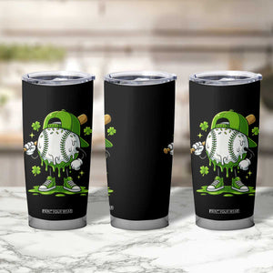 Baseball Drip Icecream Tumbler Cup Youth Boy St Patricks Day Shamrock Green TS10 Print Your Wear
