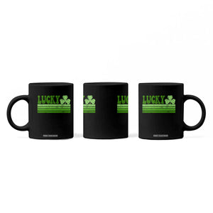 Retro Lucky Coffee Mug St Patricks Day Irish Shamrock TS10 Print Your Wear