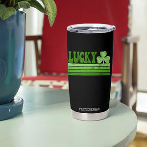 Retro Lucky Tumbler Cup St Patricks Day Irish Shamrock TS10 Print Your Wear
