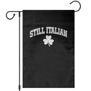 St Patricks Day Italian Garden Flag Funny Retro Varsity Sporty Style Shamrock TS10 Black Print Your Wear