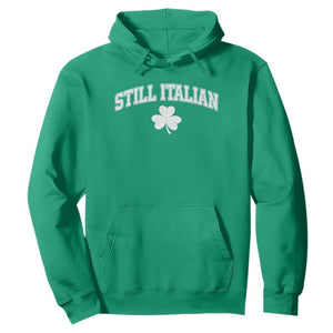 St Patricks Day Italian Hoodie Funny Retro Varsity Sporty Style Shamrock TS10 Irish Green Print Your Wear