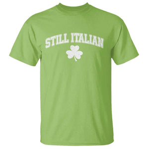 St Patricks Day Italian T Shirt Funny Retro Varsity Sporty Style Shamrock TS10 Lime Print Your Wear