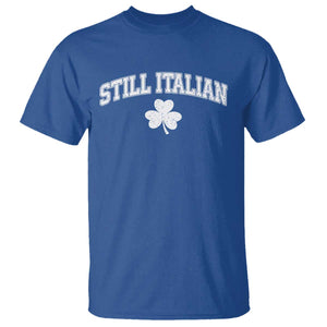 St Patricks Day Italian T Shirt Funny Retro Varsity Sporty Style Shamrock TS10 Royal Blue Print Your Wear