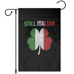 St Patricks Day Still Italian Garden Flag Funny Retro Shamrock Italy Flag TS10 Black Print Your Wear