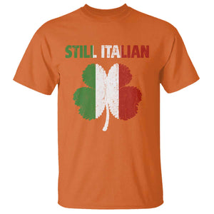 St Patricks Day Still Italian T Shirt Funny Retro Shamrock Italy Flag TS10 Orange Print Your Wear