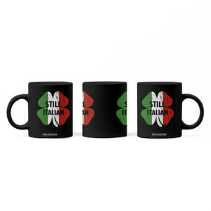 Funny St Patricks Day Italian Coffee Mug Retro Vintage Shamrock Italy Flag TS10 Print Your Wear