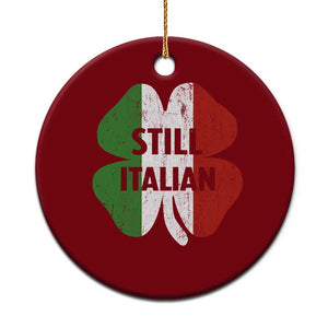 Funny St Patricks Day Italian Ceramic Ornament Retro Vintage Shamrock Italy Flag TS10 1pc Red Print Your Wear
